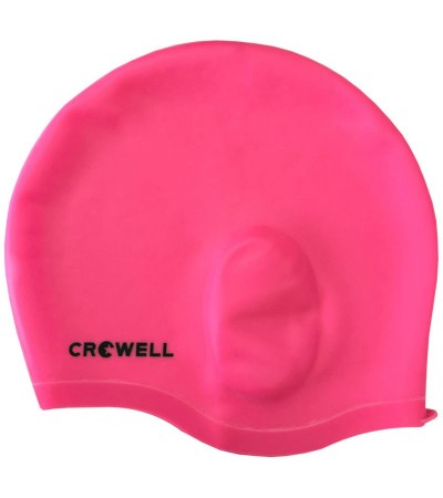 Swimming cap Crowell Ucho Bora pink col.5