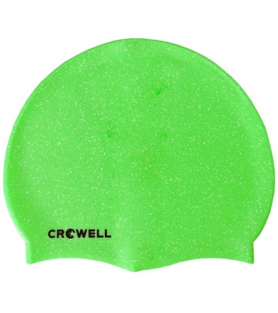 Silicone swimming cap Crowell Recycling Pearl light green col.8
