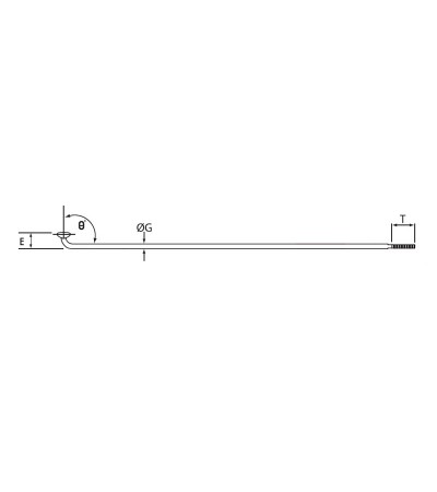 Szprychy CNSPOKE 134T 2.3-2.3-2.0 stal nierdzewna 290mm czarne 72szt.