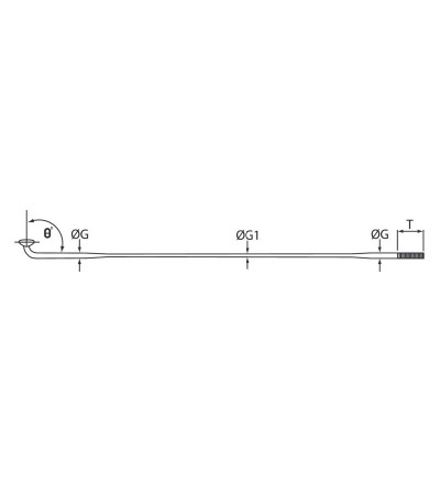 Szprychy CNSPOKE DB474 2.0-1.5-2.0 stal nierdzewna 254mm czarne 36szt.