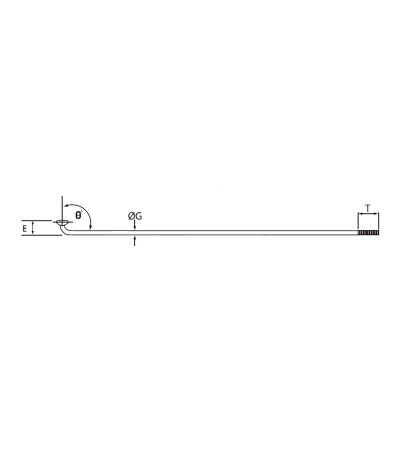 Szprychy CNSPOKE MAC14 2.0-2.0-2.0 stal nierdzewna 286mm czarne 72szt