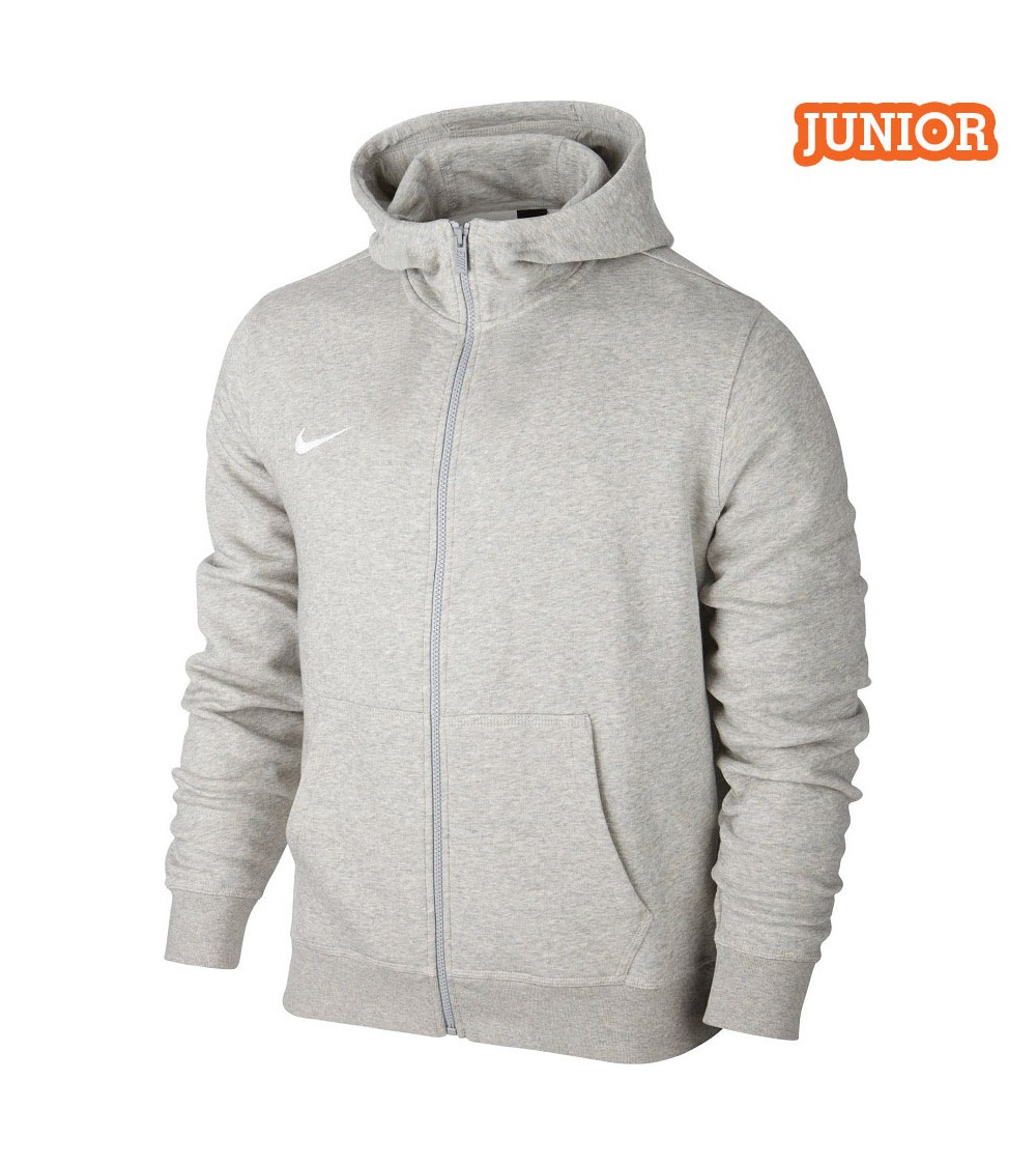 Bluza dla dzieci Nike Team Club FZ Hoody szara 658499 050