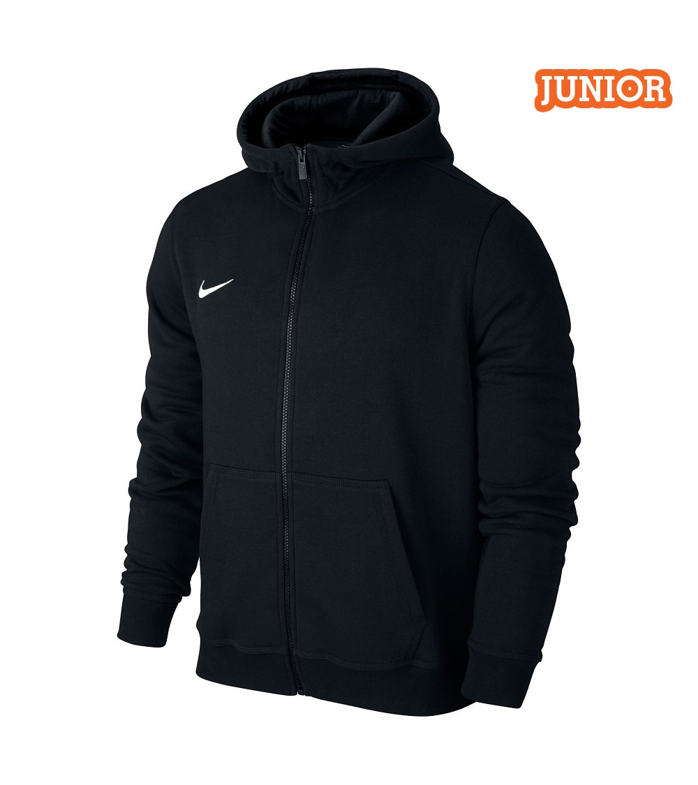 Bluza dla dzieci Nike Team Club FZ Hoody czarna 658499 010