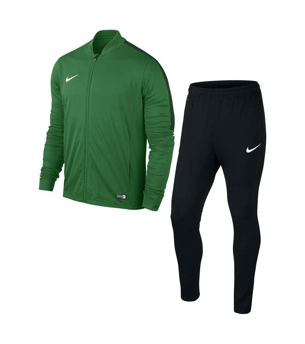 Dres męski Nike Academy 16 Knit Tracksuit zielono-czarny 808757 302