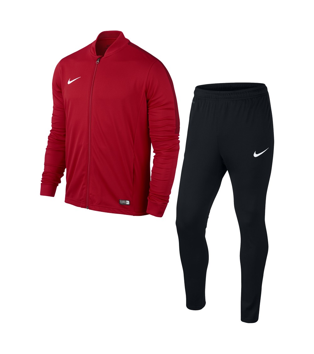 Dres męski Nike Academy 16 Knit Tracksuit czerwono-czarny 808757 657