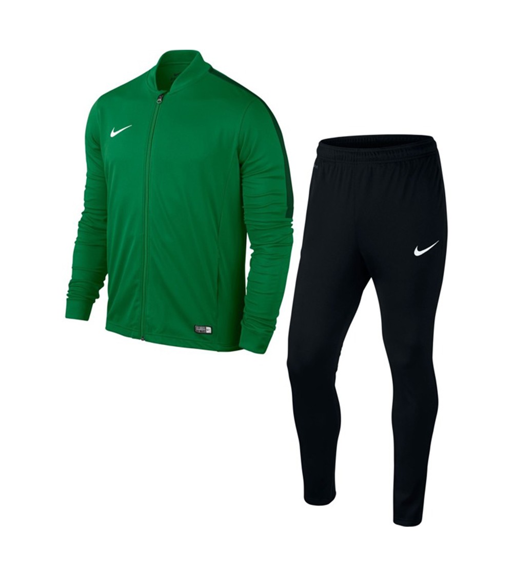 Dres dla dzieci Nike Academy 16 Knit Tracksuit JUNIOR zielono-czarny 808760 302