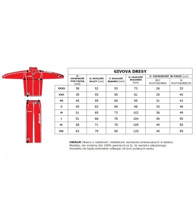 GIVOVA DRES ARGENTINA CZERWONO-BIAŁY