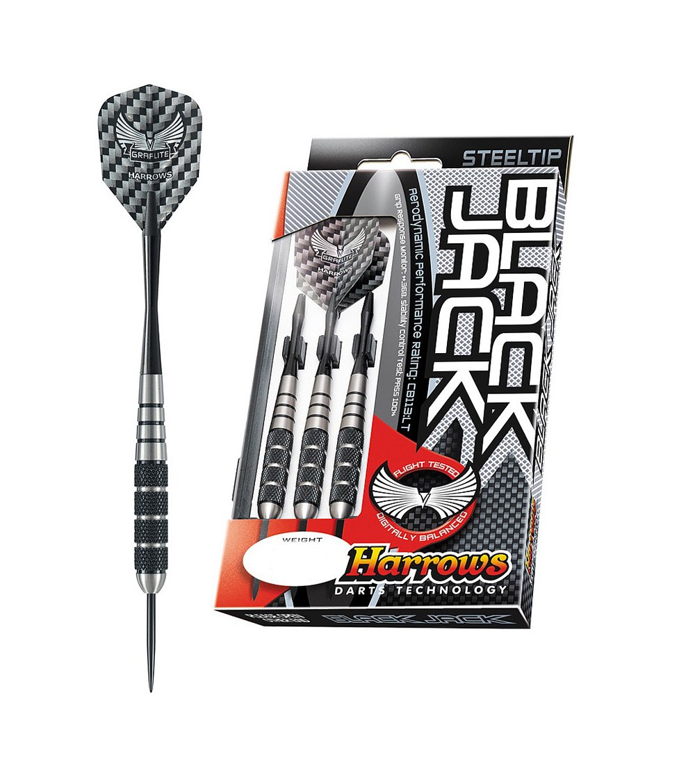 Harrows rzutki Steeltip Black Jack 22g