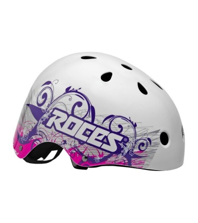 Kask Roces Tatto Aggressive biało fioletowy 301418 01