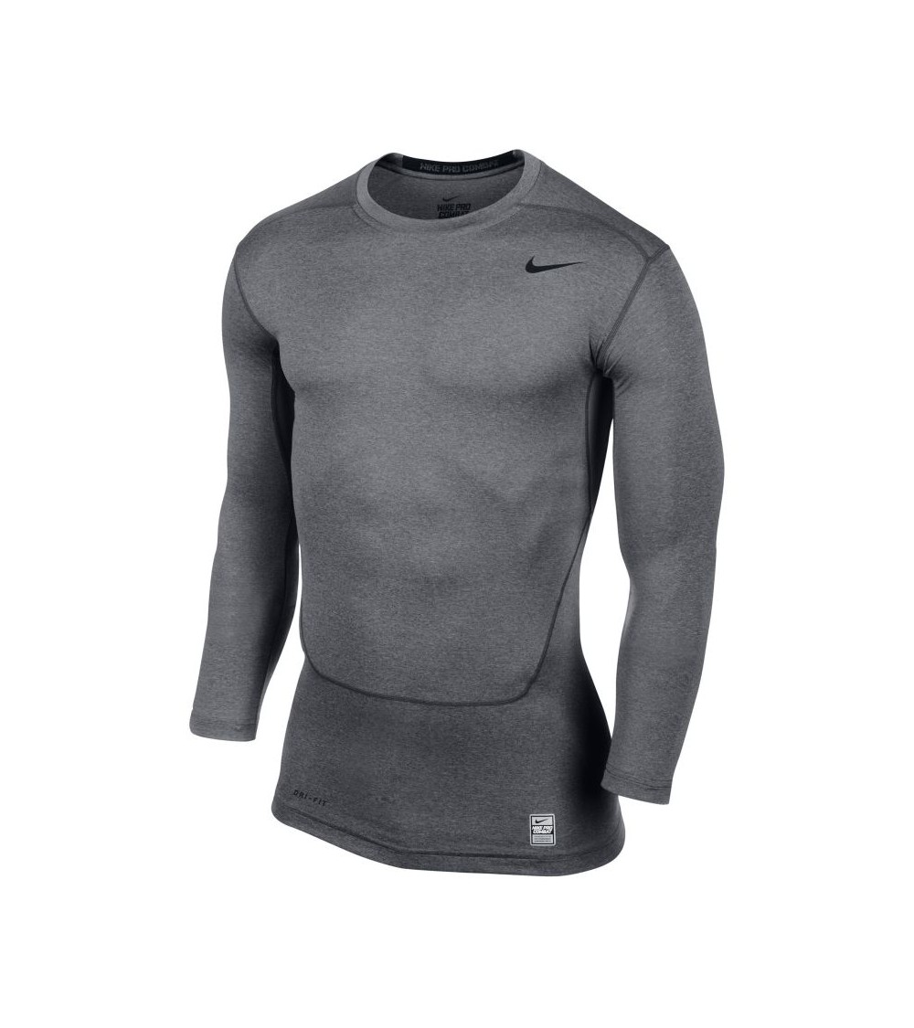 Koszulka męska Nike Pro Cool Compression LS Top szara 703088 091