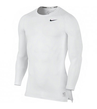 Koszulka męska Nike Pro Cool Compression LS Top biała 703088 100