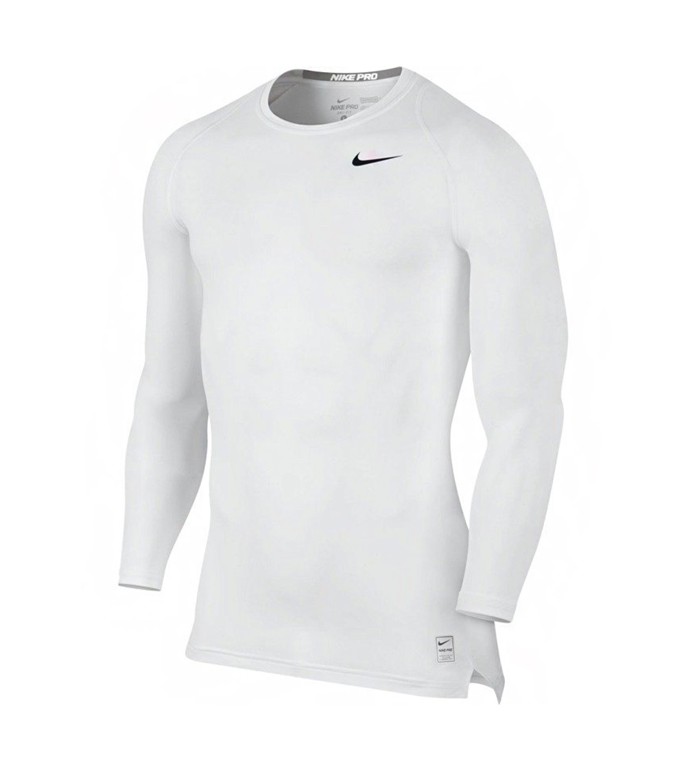 Koszulka męska Nike Pro Cool Compression LS Top biała 703088 100