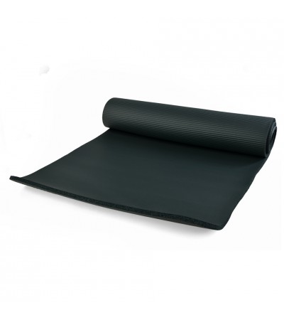 Mata do ćwiczeń Schildkrot Fitness Mat czarna 180x61x1 cm 960060