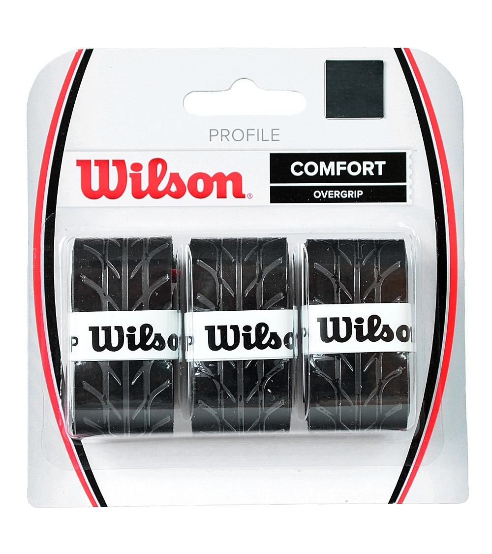 Owijka Wilson Profile Comfort Overgrip czarna 3szt WRZ4025BK