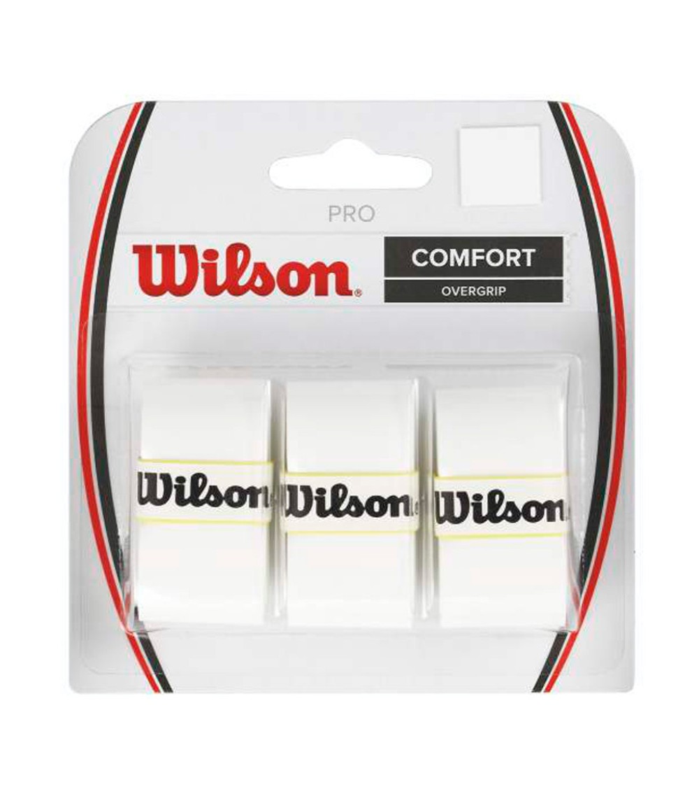 Owijka Wilson Pro Comfort Overgrip biała 3szt WRZ4014WH