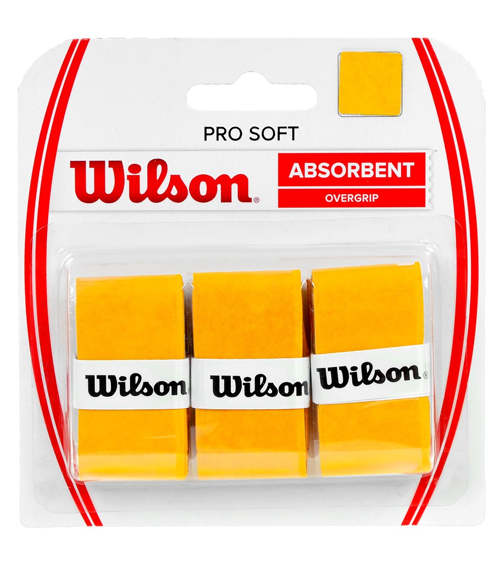 Owijka Wilson Pro Soft Absorbent Overgrip żółta 3szt WRZ4040GO