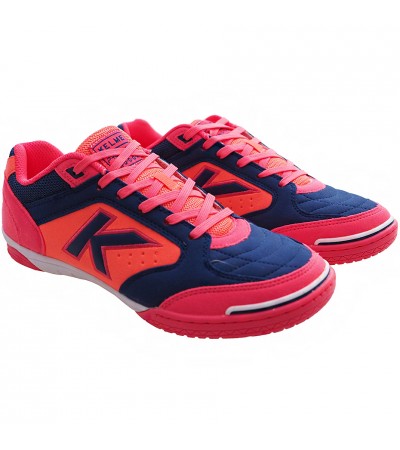 Buty halowe Kelme Precision Indoor pomarańczowo-różowo-niebieskie 55211 9816