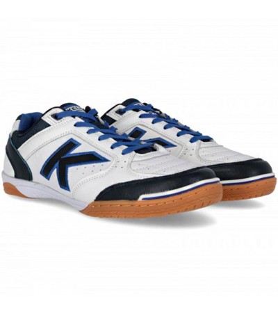 Buty halowe Kelme Precision Elite Indoor biało-granatowe 55866 0172