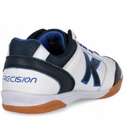 Buty halowe Kelme Precision Elite Indoor biało-granatowe 55866 0172