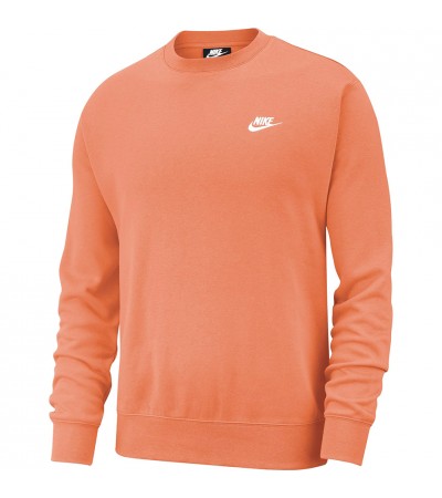 Bluza męska Nike Club Crew BB pomarańczowa BV2662 871