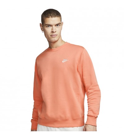 Bluza męska Nike Club Crew BB pomarańczowa BV2662 871