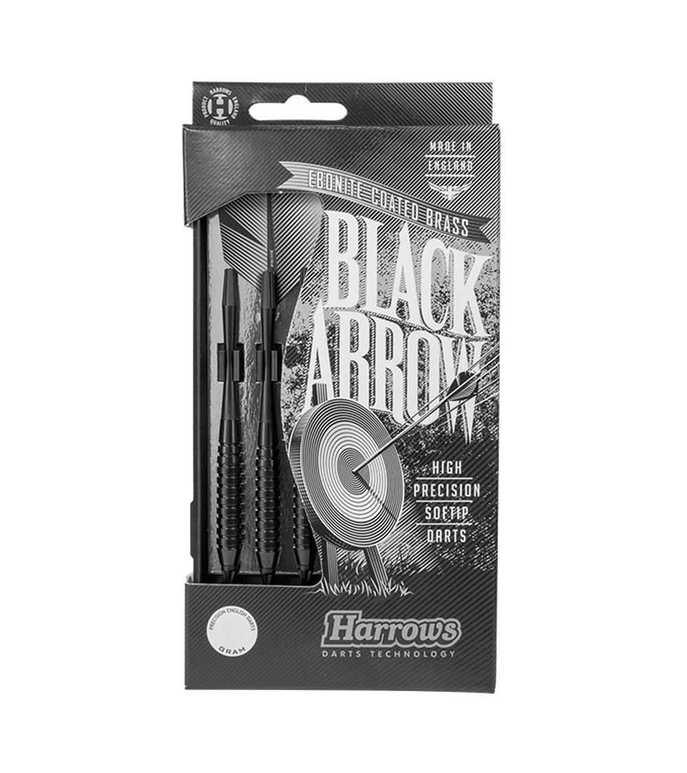 Harrows Rzutki Softip Black Arrow czarne 16g