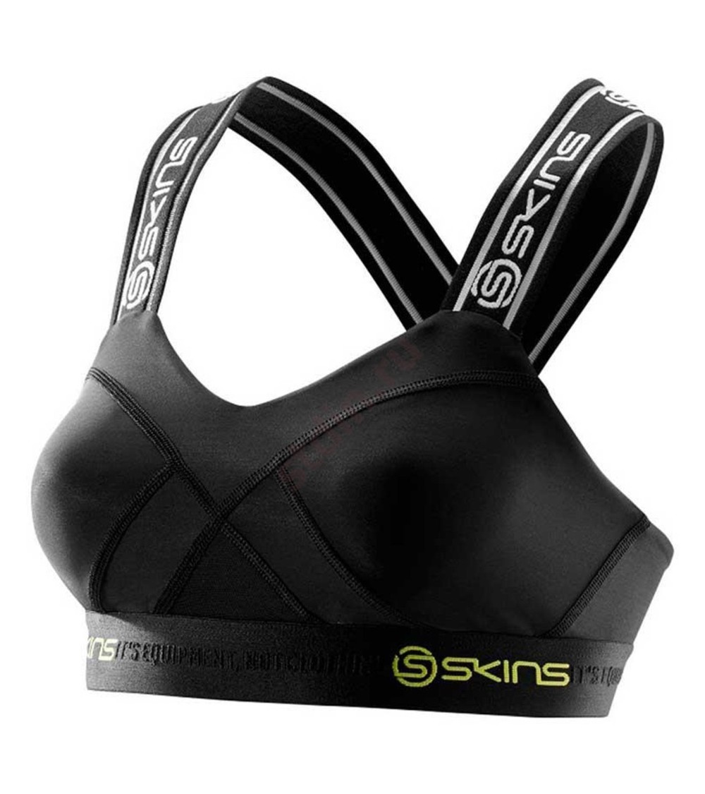 Stanik sportowy Skins Dnamic-Crop Sports Bra czarny DA99060139001