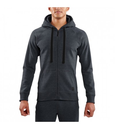 Bluza męska Skins Linear Tech Fleece Hoodie szara SP00624530047