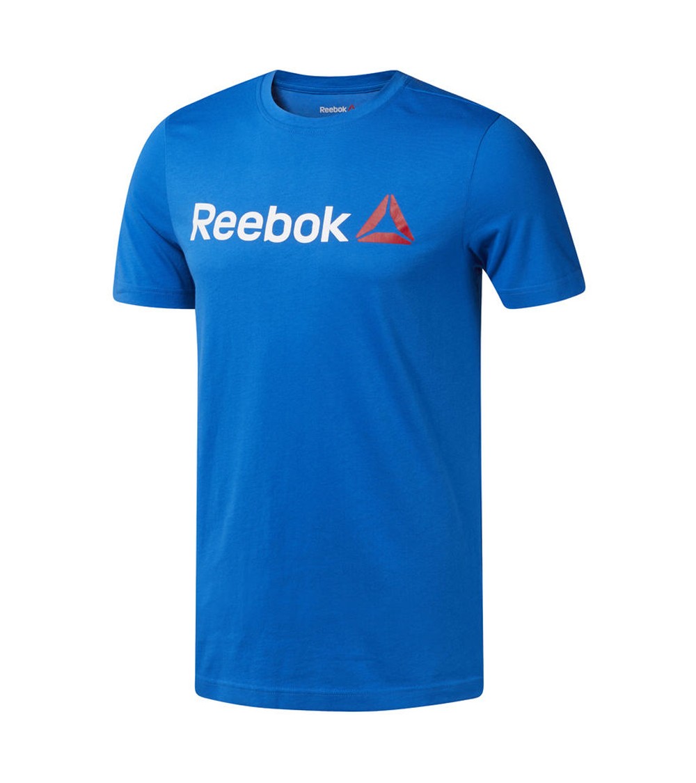 Koszulka męska Reebok QQR Linear Read niebieska CW5374