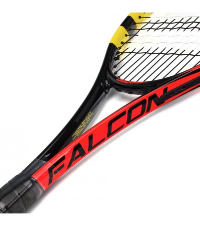 Rakieta do tenisa Ziemnego Babolat Falcon Strung G3 czarno czerwona żółta 153643