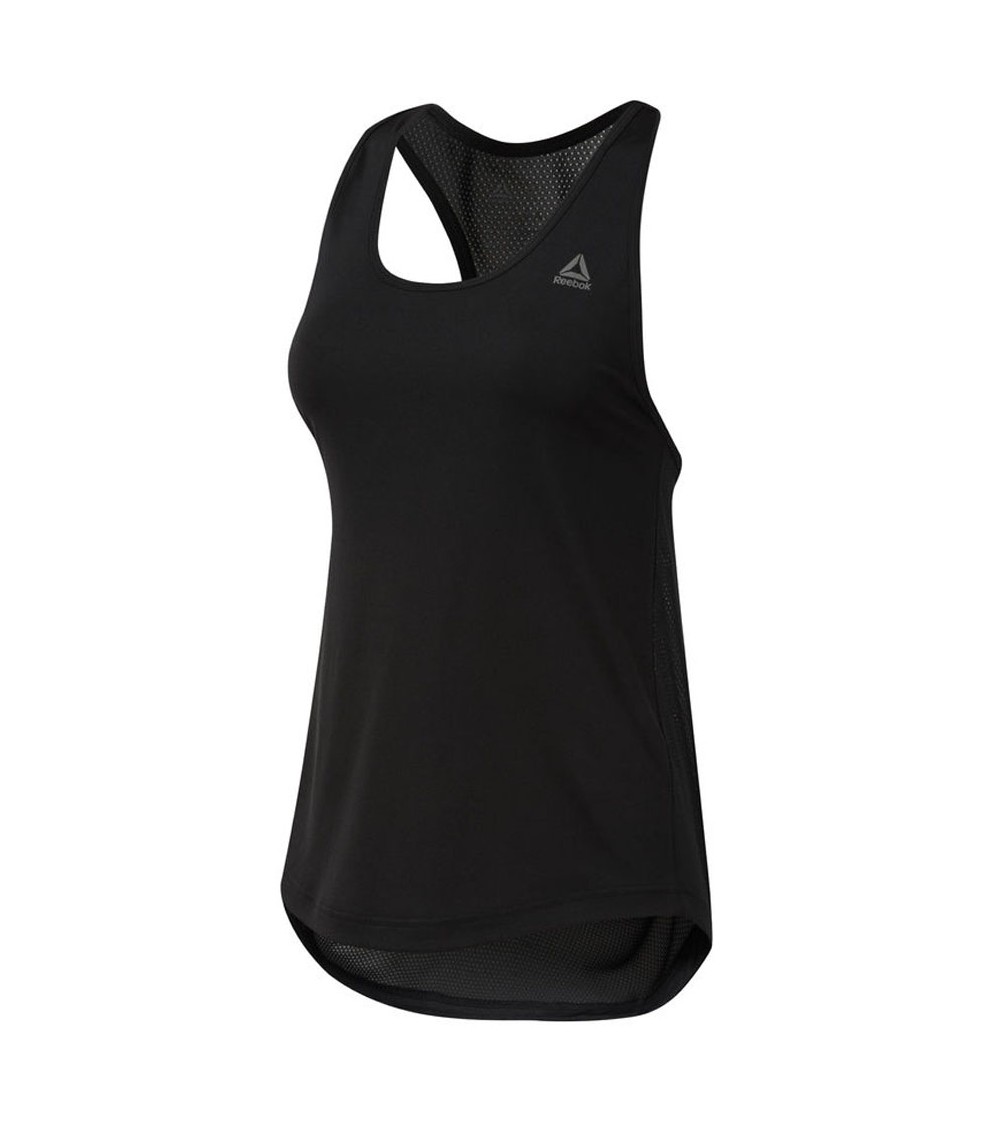 Koszulka damska Reebok Mesh Back Tank czarna BQ2995