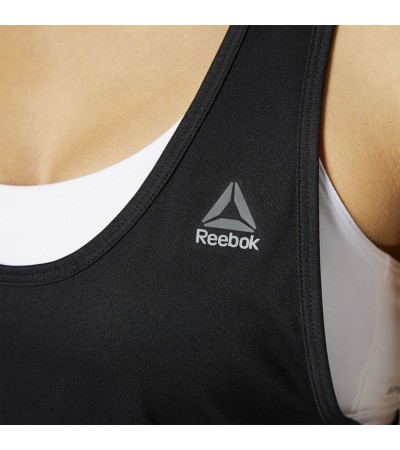 Koszulka damska Reebok Mesh Back Tank czarna BQ2995