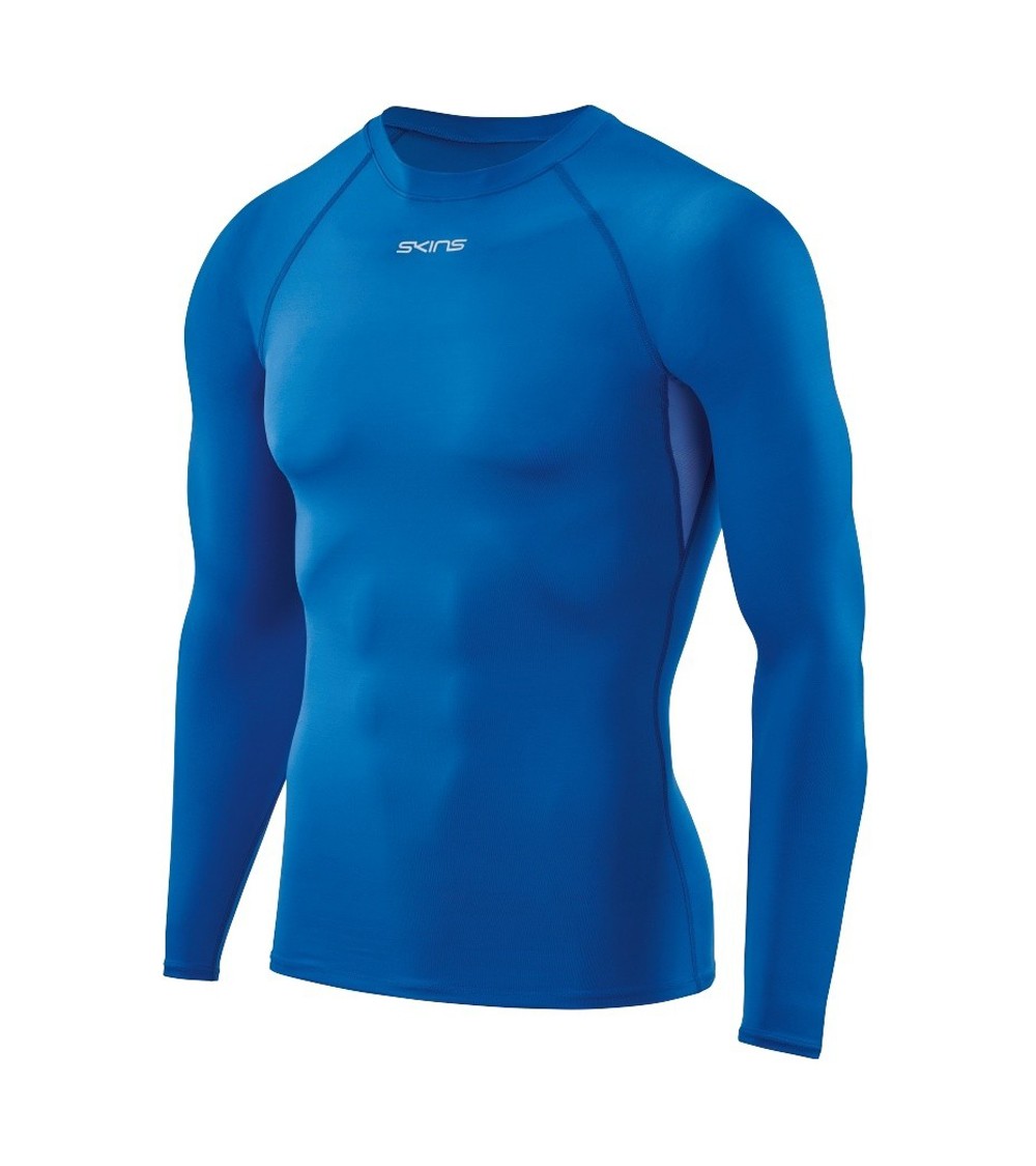 Koszulka męska Skins DNAmic Force Longsleeve Top niebieska DF0001005 2041