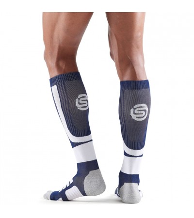 Skarpety męskie Skins Essentials Men's Active Compression granatowo-białe ES0001937 2050