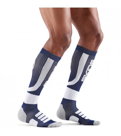 Skarpety męskie Skins Essentials Men's Active Compression granatowo-białe ES0001937 2050