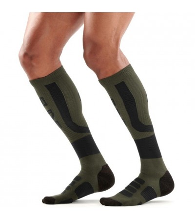 Skarpety męskie Skins Essentials Men's Active Compression czarno-khaki ES0001937 0045