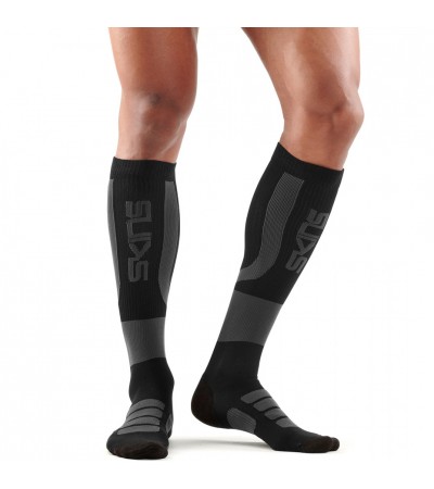 Skarpety męskie Skins Essentials Men's Active Compression czarno-grafitowe ES0001937 0050