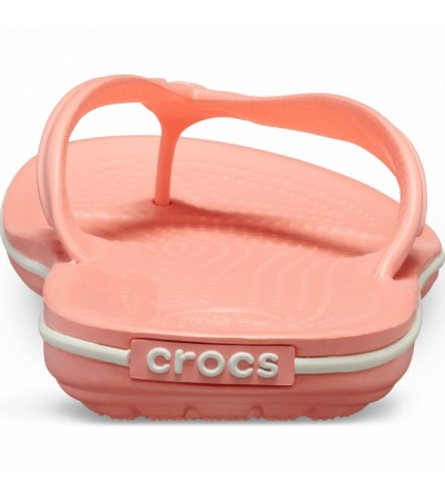 Klapki damskie Crocs Crocband Flip jasny różowo biały 11033 6KP