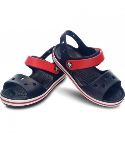 Sandały dla dzieci Crocs Crocband Sandal Kids granatowo czerwone 12856 485