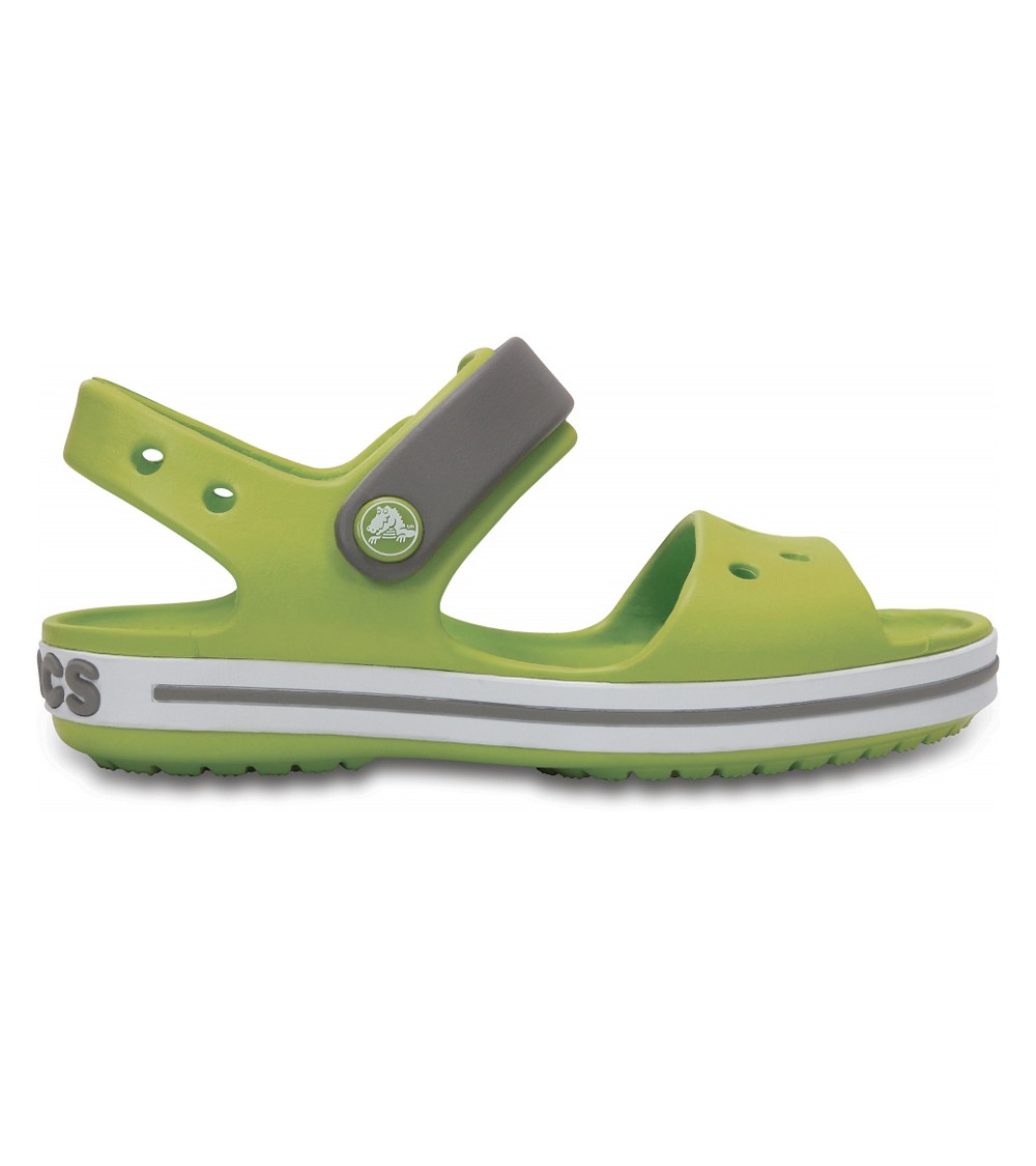 Sandały dla dzieci Crocs Crocband Sandal Kids zielono szare 12856 3K9