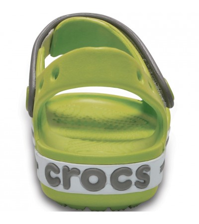 Sandały dla dzieci Crocs Crocband Sandal Kids zielono szare 12856 3K9