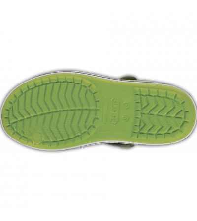 Sandały dla dzieci Crocs Crocband Sandal Kids zielono szare 12856 3K9