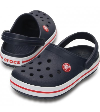 Chodaki dla dzieci Crocs Crocband Clog K granatowo-czerwone 204537 485