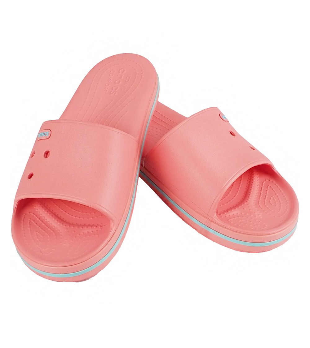 Klapki damskie Crocs Crocband III Slide koralowo-miętowe 205733 7H5