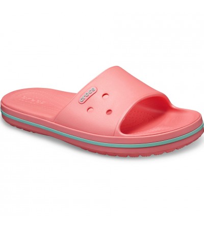 Klapki damskie Crocs Crocband III Slide koralowo-miętowe 205733 7H5