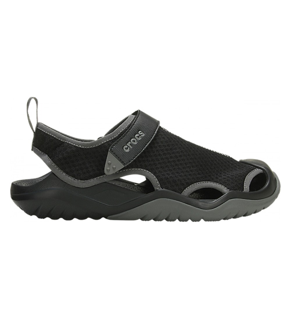 Crocs sandały męskie Swiftwater Mesh Deck Sandal M czarne 205289 001