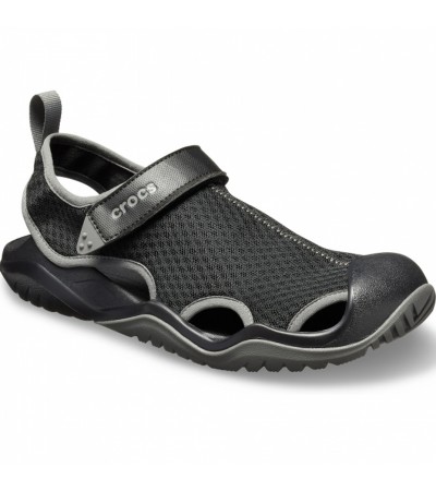 Crocs sandały męskie Swiftwater Mesh Deck Sandal M czarne 205289 001