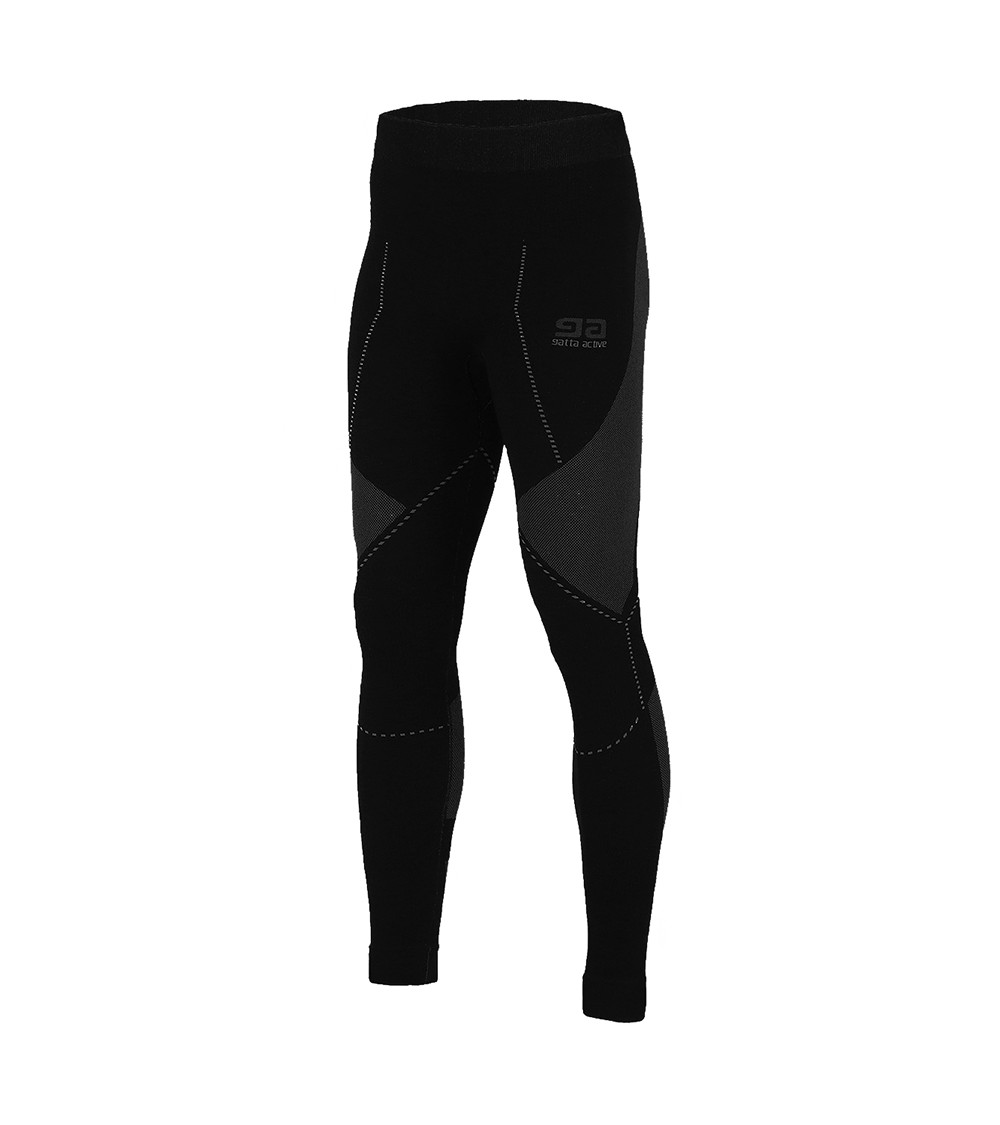 Legginsy termoaktywne męskie Gatta Active Thermo Plus Midi czarno-szare 0044613S 959