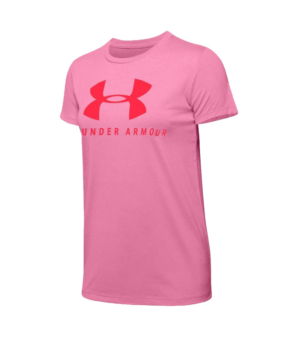 Koszulka damska Under Armour Graphic Sportstyle Classic Crew różowa 1346844 691