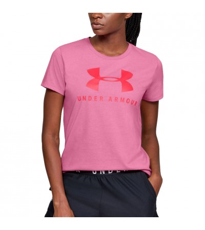 Koszulka damska Under Armour Graphic Sportstyle Classic Crew różowa 1346844 691